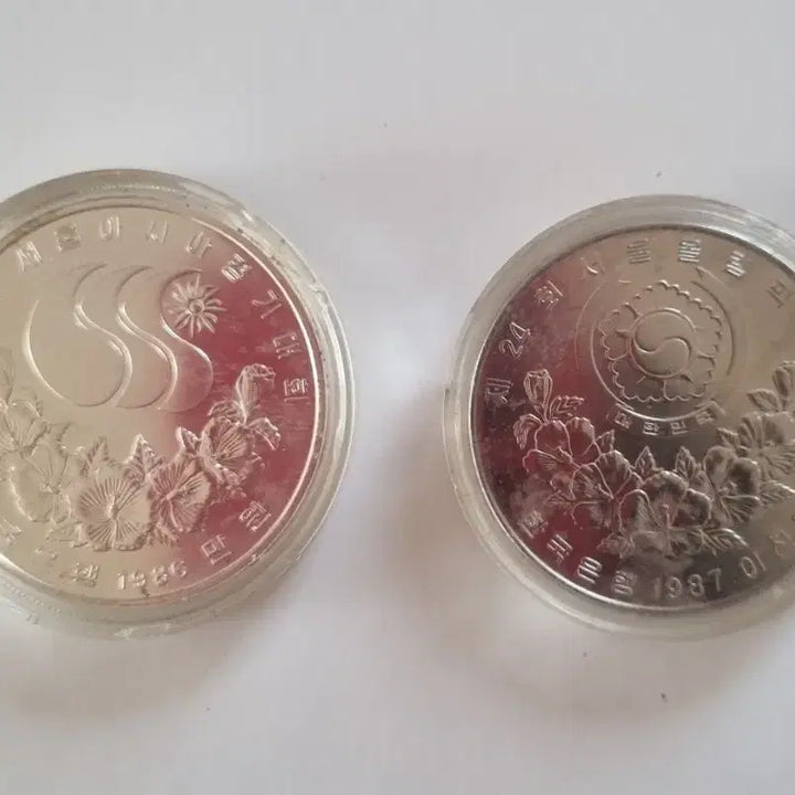 [BUNJANG] Seoul Asian Games &amp; Olympic Commemorative Coins / 서울 아시아 경기대회 기념주화 + 서울 올림픽 기념 주화