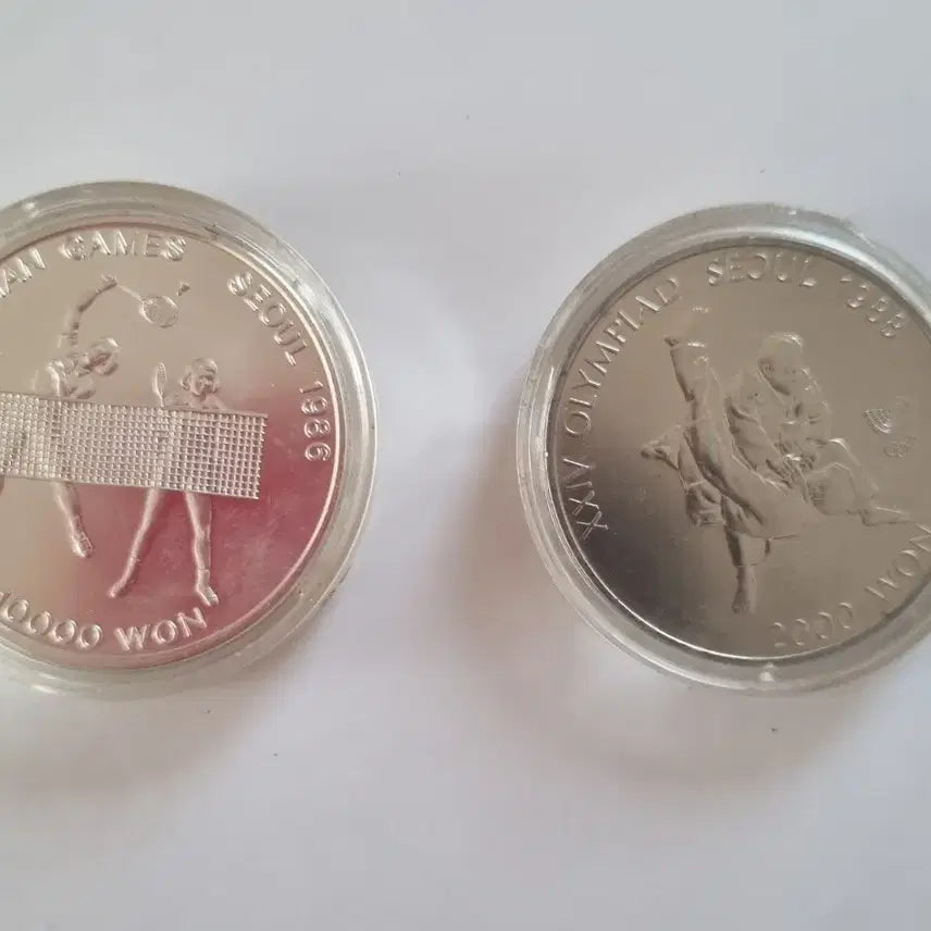 [BUNJANG] Seoul Asian Games &amp; Olympic Commemorative Coins / 서울 아시아 경기대회 기념주화 + 서울 올림픽 기념 주화