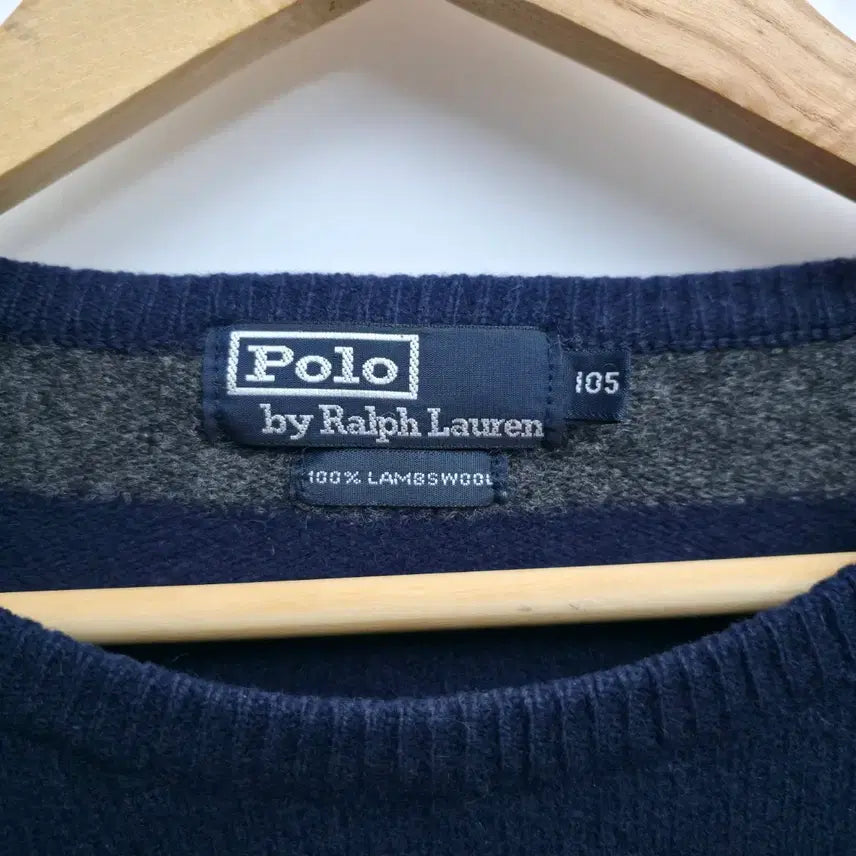 [BUNJANG] Polo Ralph Lauren Striped Wool Knit Sweater / [L] 폴로 랄프로렌 스트라이프 울 니트