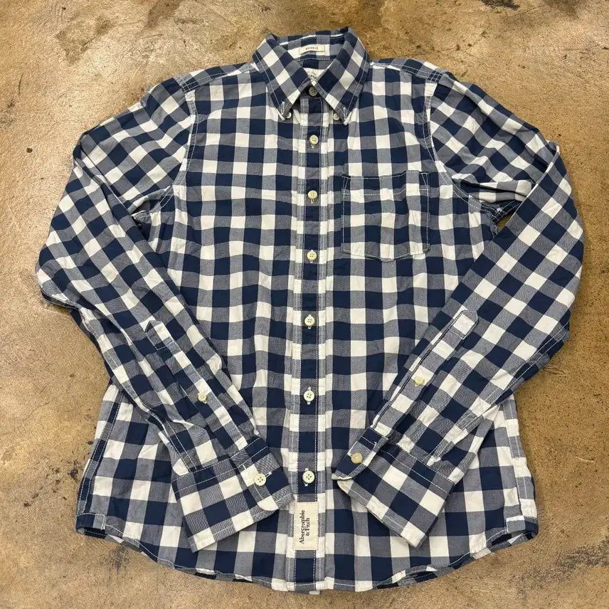[BUNJANG] Abercrombie &amp; Fitch Plaid Button-Up Shirt / [정품/S] 아베크롬비 체크 남방 셔츠