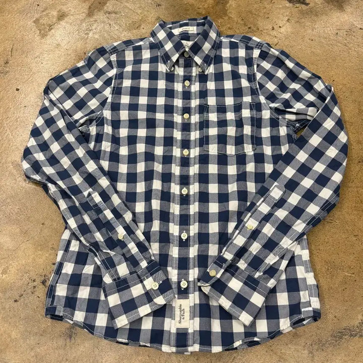 [BUNJANG] Abercrombie &amp; Fitch Plaid Button-Up Shirt / [정품/S] 아베크롬비 체크 남방 셔츠