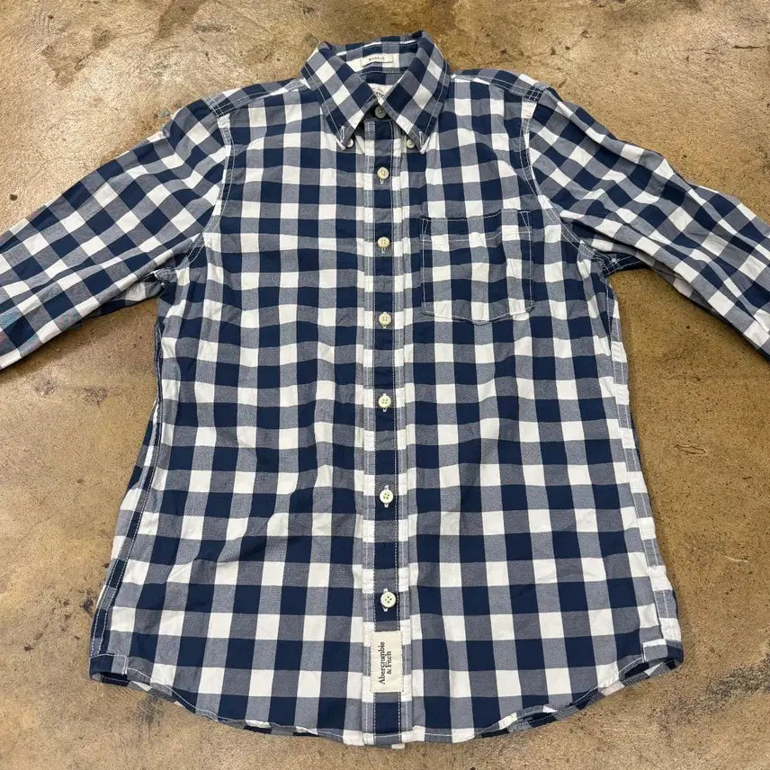 [BUNJANG] Abercrombie &amp; Fitch Plaid Button-Up Shirt / [정품/S] 아베크롬비 체크 남방 셔츠