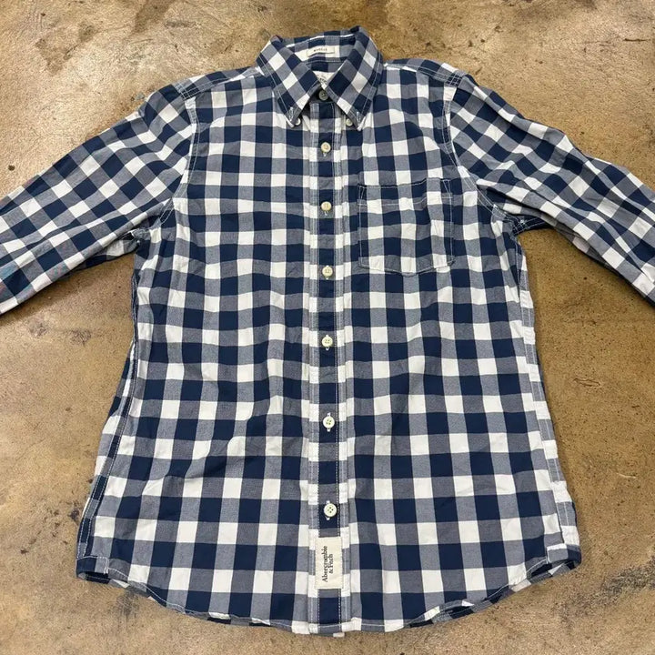 [BUNJANG] Abercrombie &amp; Fitch Plaid Button-Up Shirt / [정품/S] 아베크롬비 체크 남방 셔츠