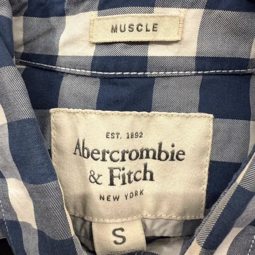 [BUNJANG] Abercrombie &amp; Fitch Plaid Button-Up Shirt / [정품/S] 아베크롬비 체크 남방 셔츠
