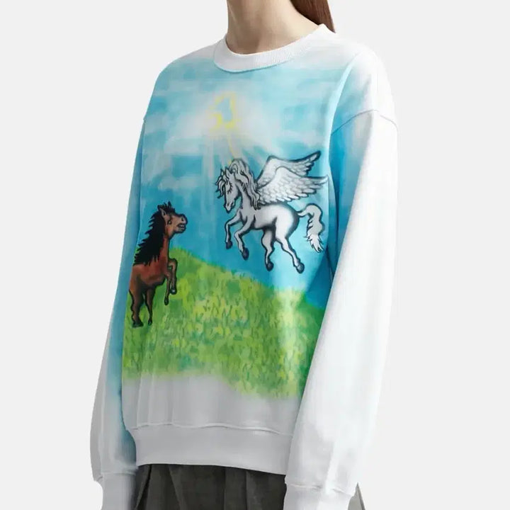 [BUNJANG] Sky High Farm Ally Sweatshirt / M) Sky high farm ally 스웻셔츠