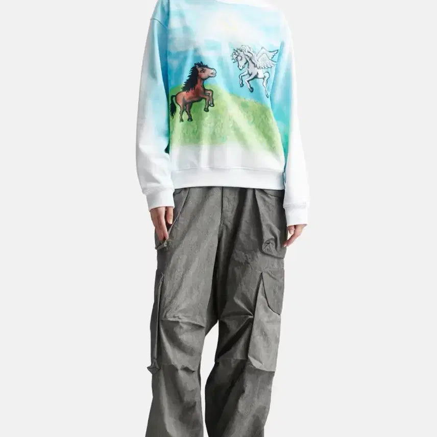 [BUNJANG] Sky High Farm Ally Sweatshirt / M) Sky high farm ally 스웻셔츠