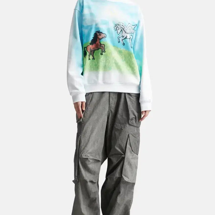 [BUNJANG] Sky High Farm Ally Sweatshirt / M) Sky high farm ally 스웻셔츠