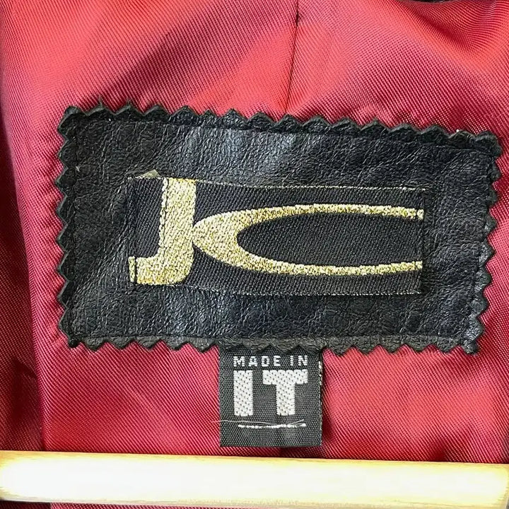[BUNJANG] Jc Contrast Stitch Leather Blazer / Jc 콘트라스트 스티치 레더 블레이저