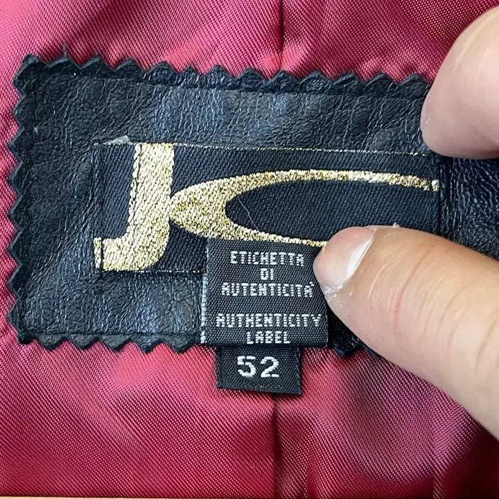 [BUNJANG] Jc Contrast Stitch Leather Blazer / Jc 콘트라스트 스티치 레더 블레이저