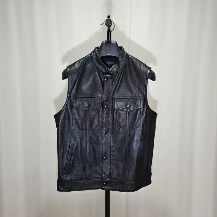 [SOLD OUT] (새상품급) 소가죽 바이커 베스트 L B559