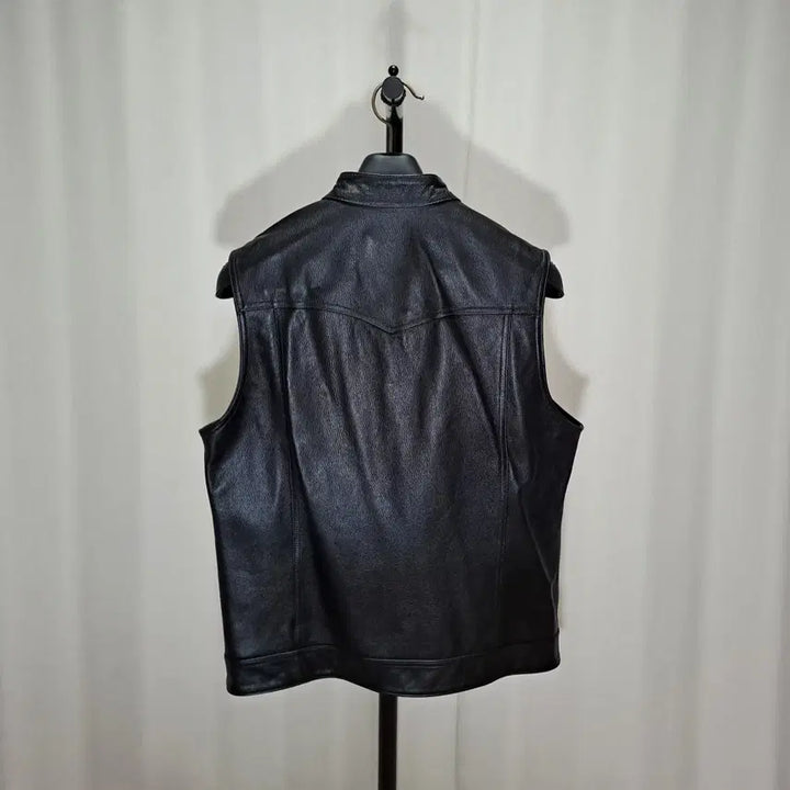 [SOLD OUT] (새상품급) 소가죽 바이커 베스트 L B559