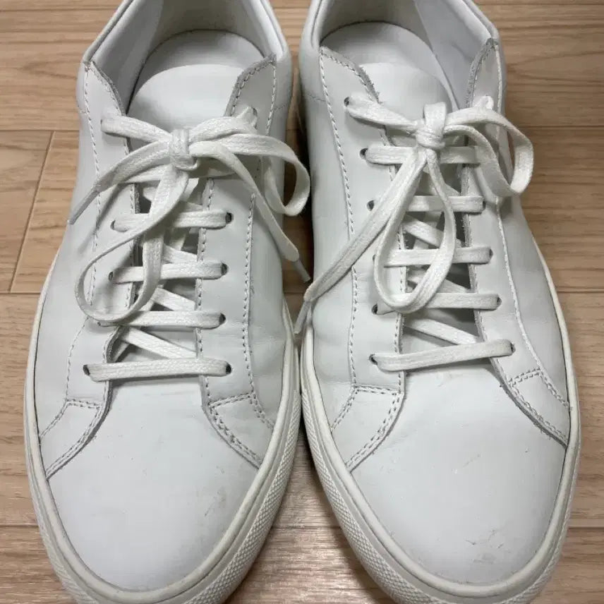 [BUNJANG] Natural Leather White Sneakers / 천연소가죽 화이트 스니커즈