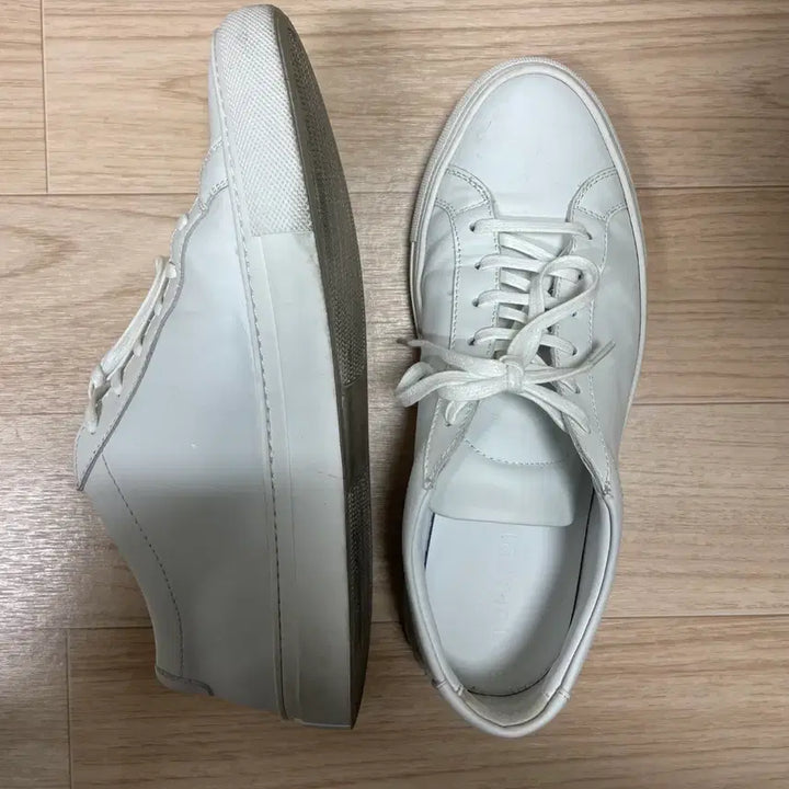 [BUNJANG] Natural Leather White Sneakers / 천연소가죽 화이트 스니커즈