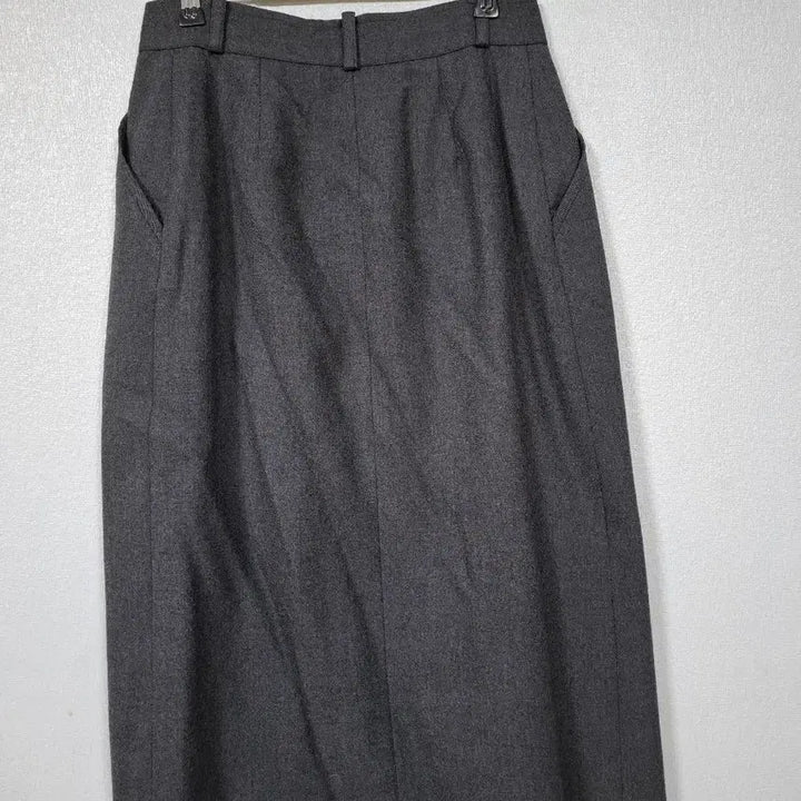 [BUNJANG] Kenzo Pure Wool Pleated Wrap Skirt / 겐죠 일본 순모 플리츠 랩스커트 55~66