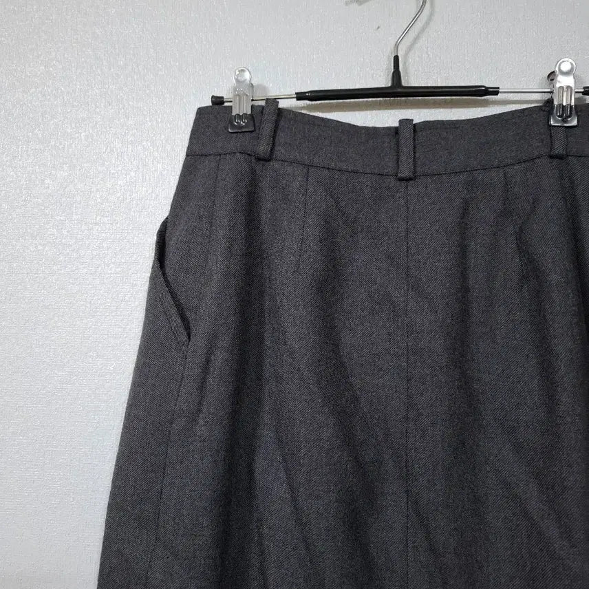 [BUNJANG] Kenzo Pure Wool Pleated Wrap Skirt / 겐죠 일본 순모 플리츠 랩스커트 55~66