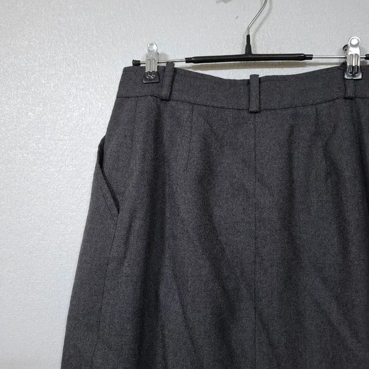 [BUNJANG] Kenzo Pure Wool Pleated Wrap Skirt / 겐죠 일본 순모 플리츠 랩스커트 55~66