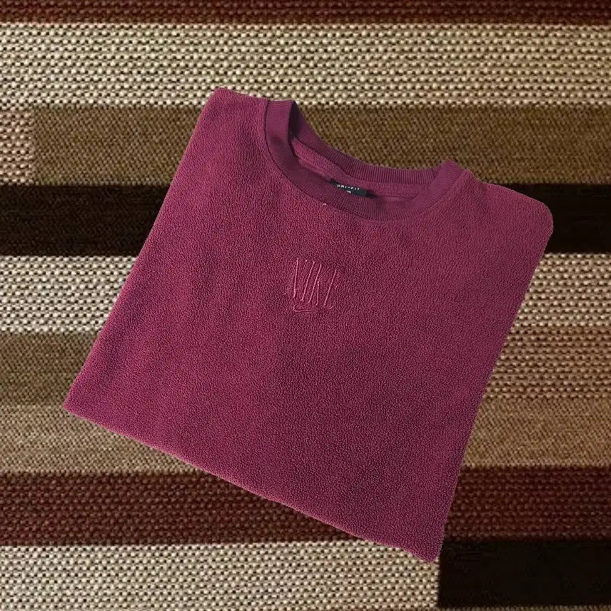 [BUNJANG] Nike Dri-FIT Therma-FIT Pleated Sweatshirt - Wine (M) / 나이키 드라이핏 써마핏 플리츠 맨투맨 와인 M