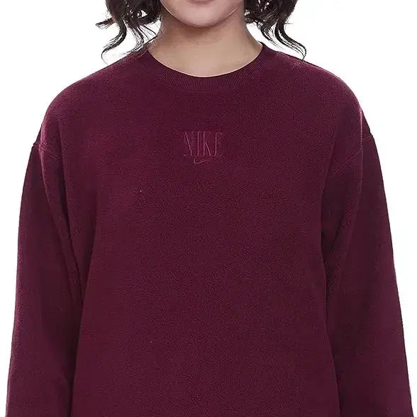 [BUNJANG] Nike Dri-FIT Therma-FIT Pleated Sweatshirt - Wine (M) / 나이키 드라이핏 써마핏 플리츠 맨투맨 와인 M
