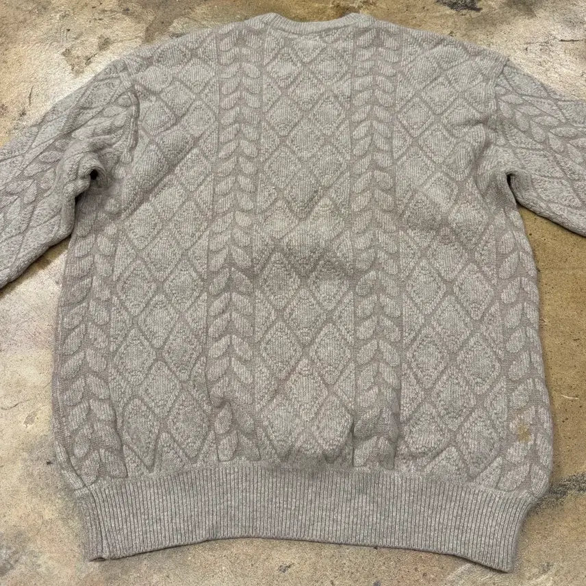 [BUNJANG] Dior Pattern Knit Sweater Beige / [정품/100] 디올 패턴 니트 스웨터 베이지