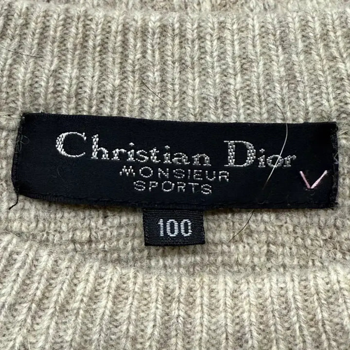 [BUNJANG] Dior Pattern Knit Sweater Beige / [정품/100] 디올 패턴 니트 스웨터 베이지