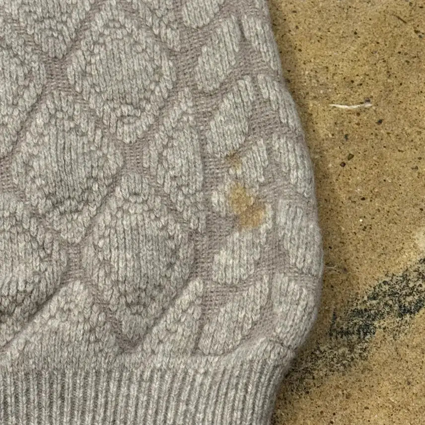 [BUNJANG] Dior Pattern Knit Sweater Beige / [정품/100] 디올 패턴 니트 스웨터 베이지