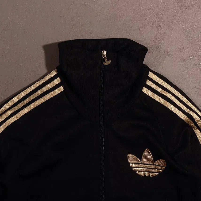 [BUNJANG] Adidas Firebird Crop Jersey C327 / 00s 아디다스 빅로고 파이어버드 크롭져지 C327