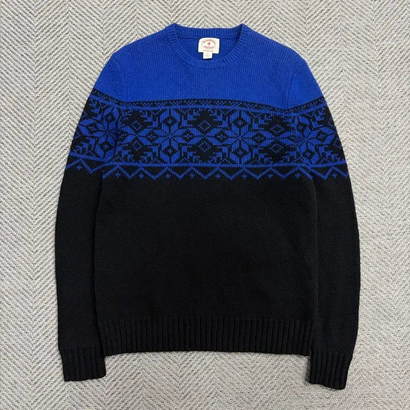 [BUNJANG] Brooks Brothers Snowflake Wool Knit Sweater / 브룩스브라더스 눈꽃 울 니트 v1863