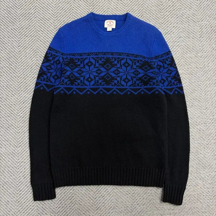 [BUNJANG] Brooks Brothers Snowflake Wool Knit Sweater / 브룩스브라더스 눈꽃 울 니트 v1863