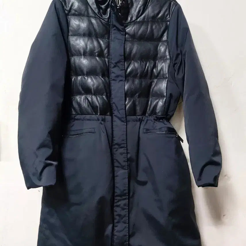[BUNJANG] TORSO Quilted Lambskin Goose Down Long Jacket / TORSO 퀄팅 양가죽 거위솜털 롱 자켓