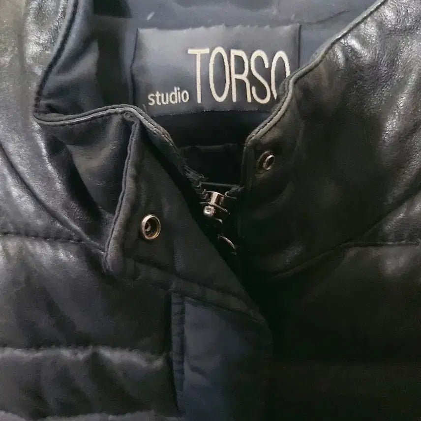 [BUNJANG] TORSO Quilted Lambskin Goose Down Long Jacket / TORSO 퀄팅 양가죽 거위솜털 롱 자켓