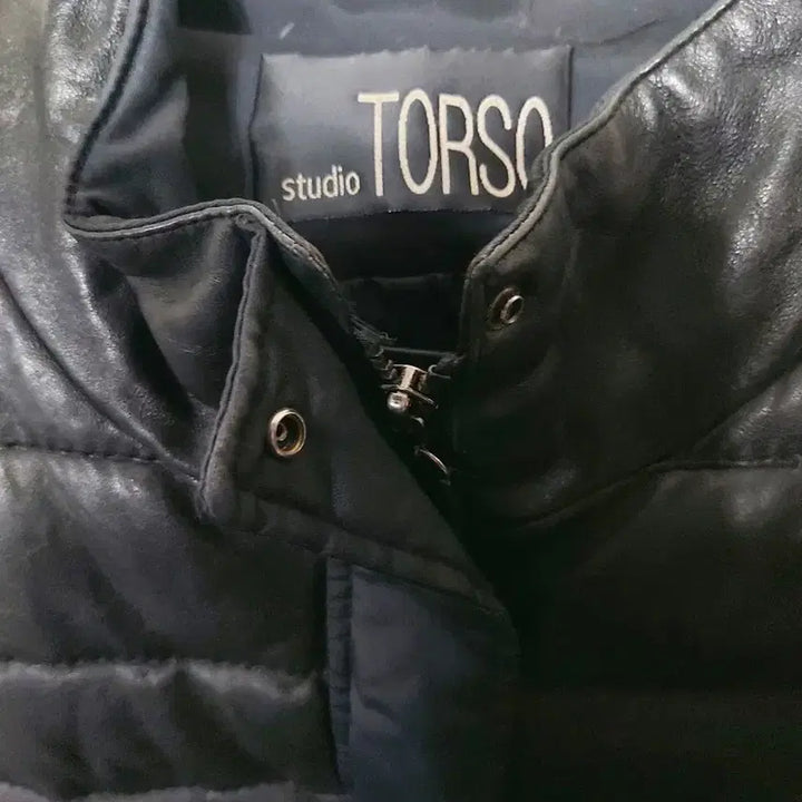[BUNJANG] TORSO Quilted Lambskin Goose Down Long Jacket / TORSO 퀄팅 양가죽 거위솜털 롱 자켓