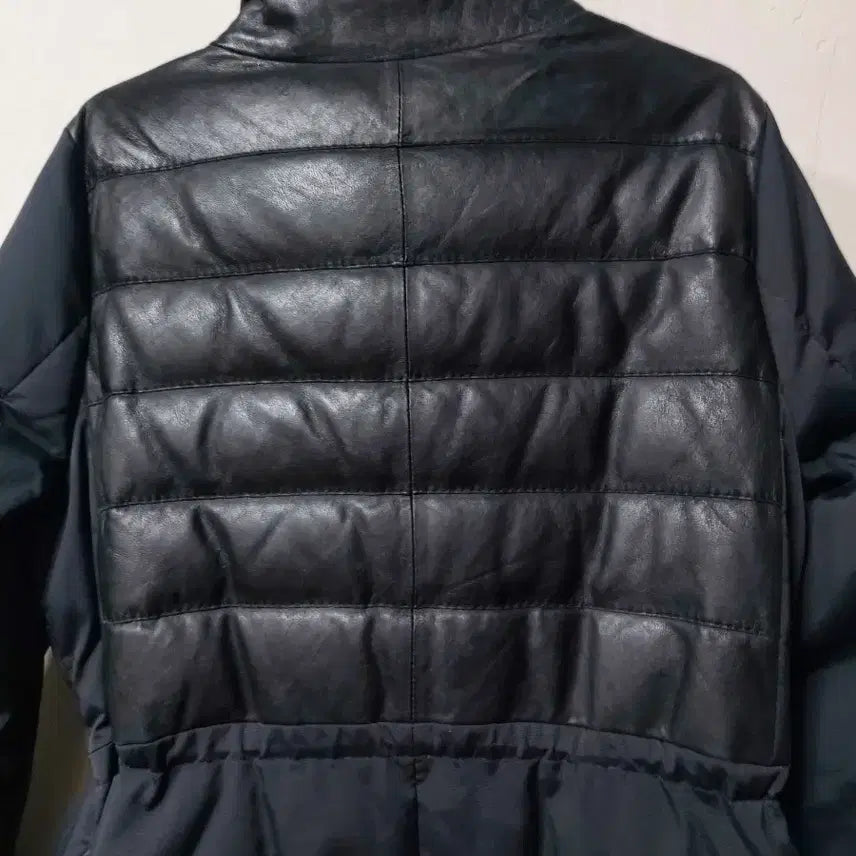 [BUNJANG] TORSO Quilted Lambskin Goose Down Long Jacket / TORSO 퀄팅 양가죽 거위솜털 롱 자켓
