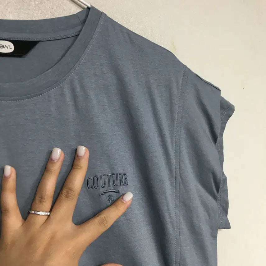 [BUNJANG] DEWL Eyelet Short Sleeve T-shirt / 23 DEWL 듀엘 아일렛 반팔 티셔츠 55