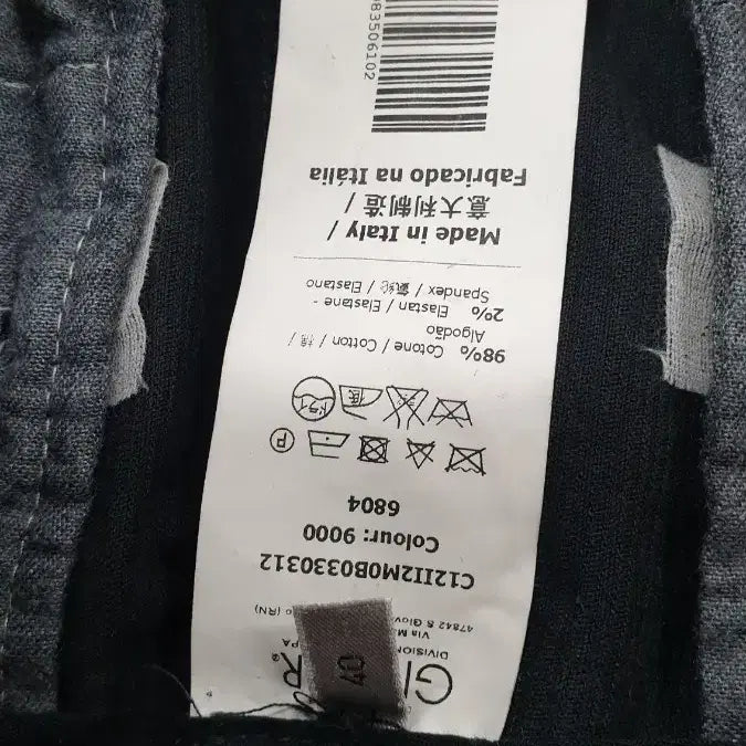 [BUNJANG] ICEBERG Black Corduroy Pants / ICEBERG 아이스버그 블랙 코듀로이 바지