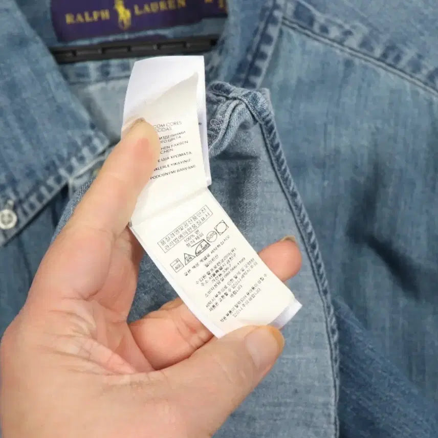 [BUNJANG] Polo Ralph Lauren Denim Shirt / 폴로 데님셔츠 국내 매장판