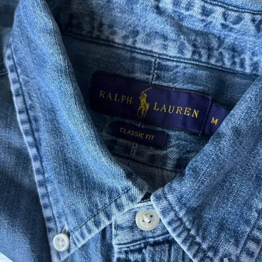 [BUNJANG] Polo Ralph Lauren Denim Shirt / 폴로 데님셔츠 국내 매장판