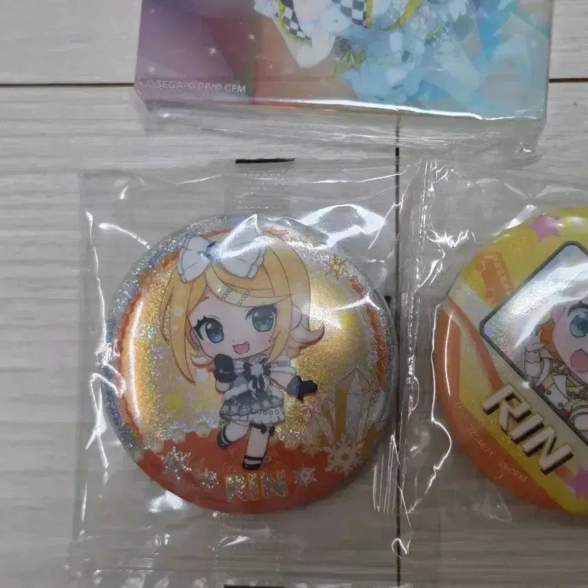 [BUNJANG] Vocaloid Kagamine Rin Noble Art Acrylic Badge Bundle Set / (3개 일괄) 보컬로이드 카가미네 린 프세카 노블아트 아크릴 뱃지