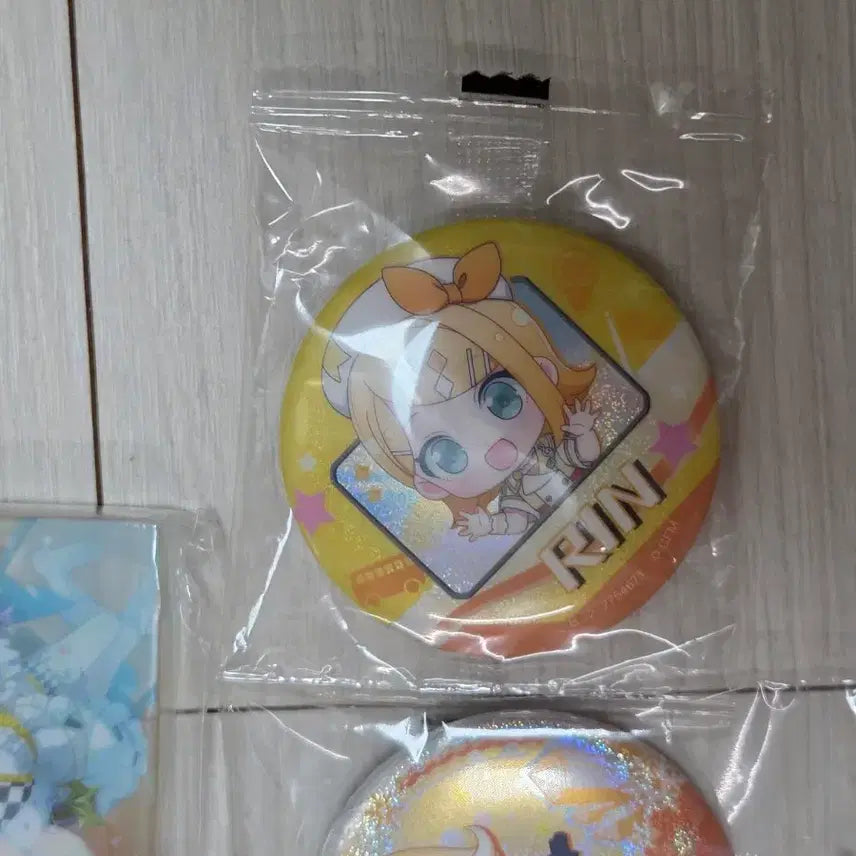 [BUNJANG] Vocaloid Kagamine Rin Noble Art Acrylic Badge Bundle Set / (3개 일괄) 보컬로이드 카가미네 린 프세카 노블아트 아크릴 뱃지