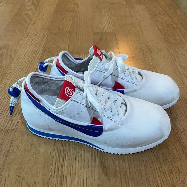 [BUNJANG] Nike x CLOT Cortez White and Game Royal Sneakers / 나이키x클랏 코르테즈 250