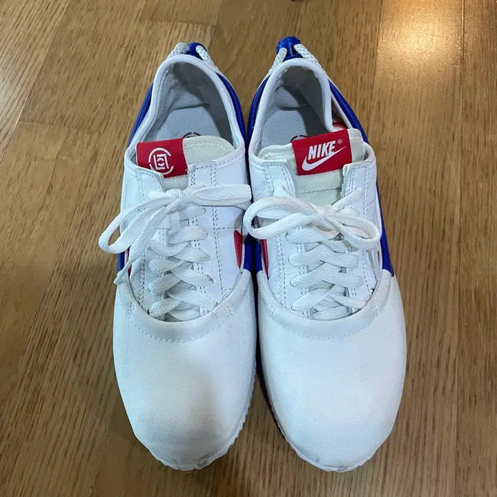 [BUNJANG] Nike x CLOT Cortez White and Game Royal Sneakers / 나이키x클랏 코르테즈 250