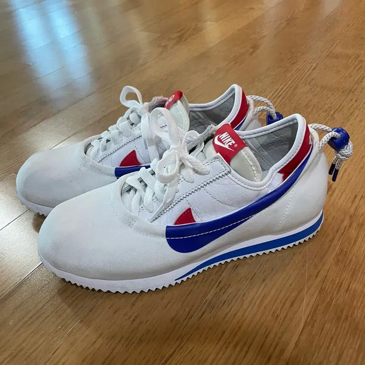 [BUNJANG] Nike x CLOT Cortez White and Game Royal Sneakers / 나이키x클랏 코르테즈 250