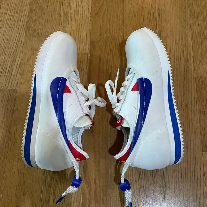 [BUNJANG] Nike x CLOT Cortez White and Game Royal Sneakers / 나이키x클랏 코르테즈 250