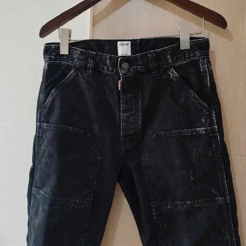 [BUNJANG] Covert Workwear Black Denim 30 / COVERT 커버트 워크웨어 블랙 데님 30