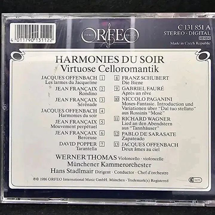 [BUNJANG] Werner Thomas Haromies du Soir CD / 베르너 토마스(Werner Thomas) CD