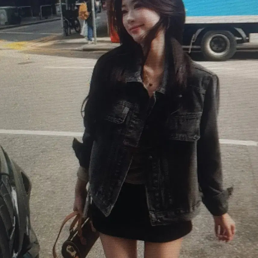 [BUNJANG] Retro Dark Gray Denim Jacket / (해외배송)레트로 다크그레이 데님 자켓