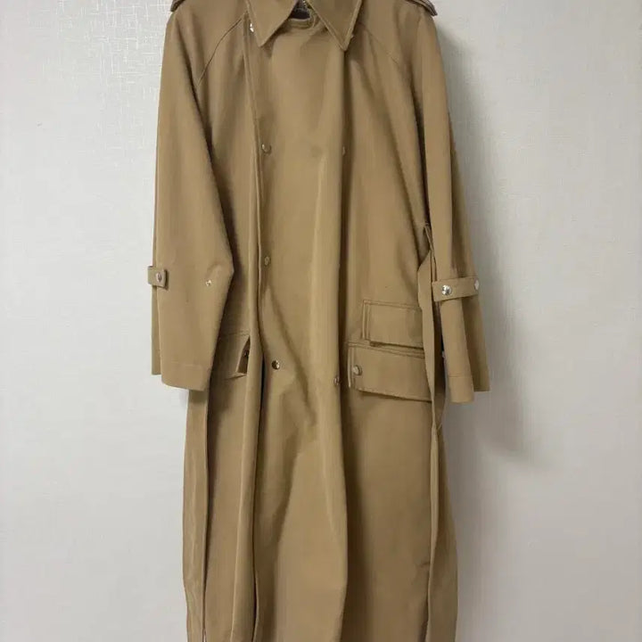 [BUNJANG] Acne Studios Beige Trench Coat / 정품 아크네 스튜디오 베이지색 여상 트렌치 코트 롱코트
