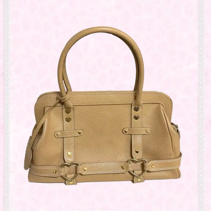 [BUNJANG] Samantha Thavasa Beige Heart Embellished Bag / 사만다타바사 y2k 오네갸루 히메카지 하트 장식 가방