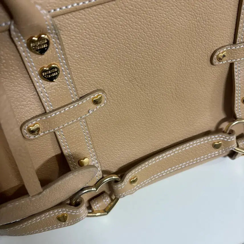 [BUNJANG] Samantha Thavasa Beige Heart Embellished Bag / 사만다타바사 y2k 오네갸루 히메카지 하트 장식 가방