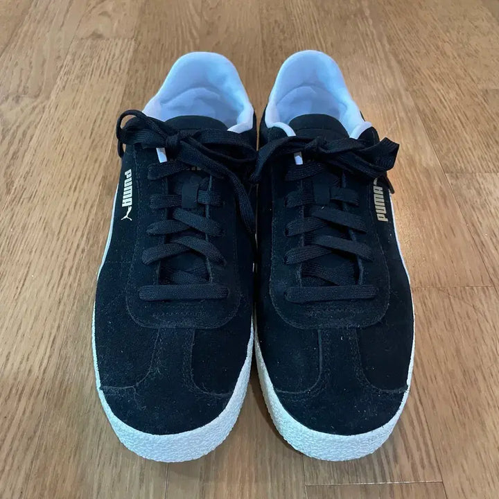 [BUNJANG] Puma Club Suede Black Sneakers 275 / 퓨마 클럽 스웨이드 블랙 스니커즈 275