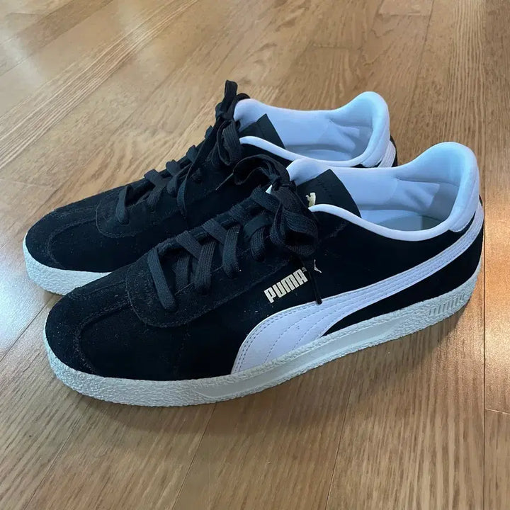 [BUNJANG] Puma Club Suede Black Sneakers 275 / 퓨마 클럽 스웨이드 블랙 스니커즈 275